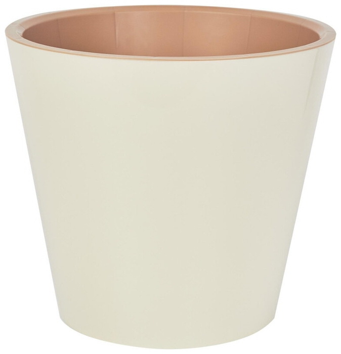Горшок д/цв. "London" 3,3л. d190мм ПЦ6251СЛВ (сливочный) с кашпо