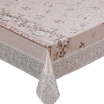 Скатерть MEIWA FPLUS-171 AZ WH/BE 122*152 (бел./беж.) 5781 М