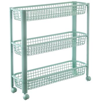 Полка узкая (3секц.) на колесах КН2718