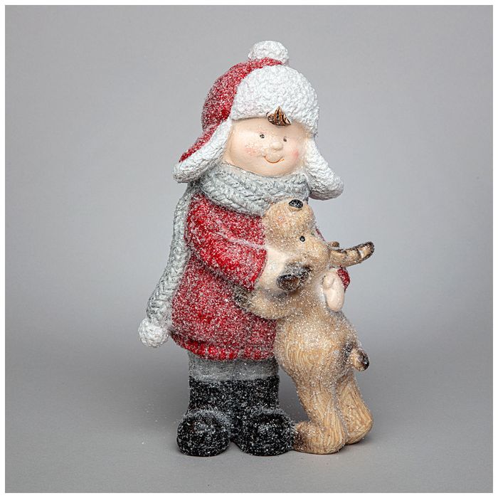 Фигурка "Мальчик с олененком" 248-170 (13*9*22см) ВД