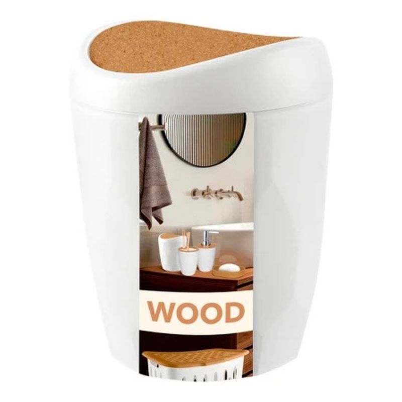Контейнер д/мусора  1,0л. "Keeplex Wood" ПЦ5003 .