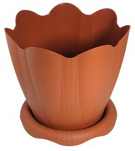 Горшок д/цв. "Эдельвейс" 5,3л. d240мм. (терракот) с подд. С193Т Мар.