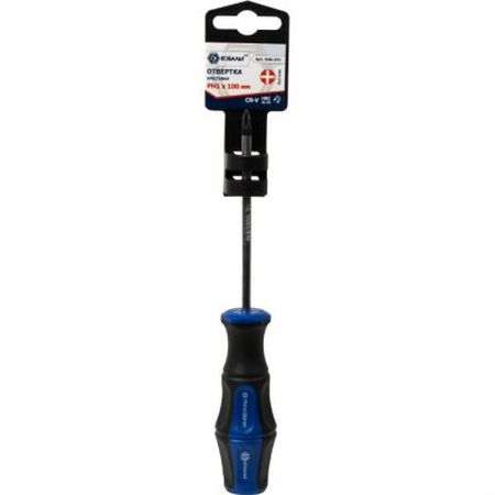 Отвертка крест. PH 1*100мм 646-331 Ultra Grip КОБАЛЬТ CR-V, двухкомп. рукоятка Отвертка крест. PH 1*100мм 646-331 Ultra Grip КОБАЛЬТ CR-V, двухкомп. рукоятка