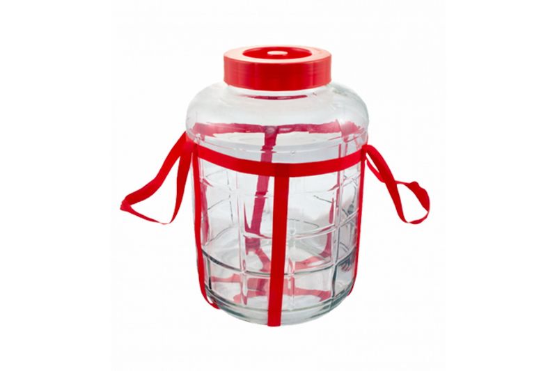 Банка стекл. 26л. GJB(TW1103-26-F2) с гидрозатвором