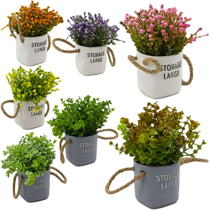 Цветок искусственный 796937 в горшке h=22см.