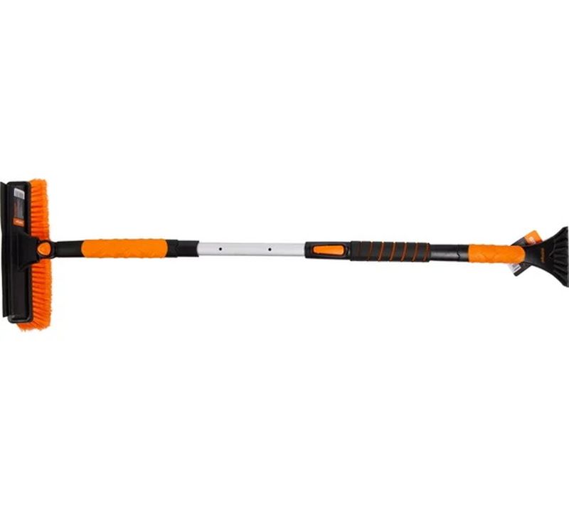 Щетка-сметка со скребком 71113 (телескоп. ручка)