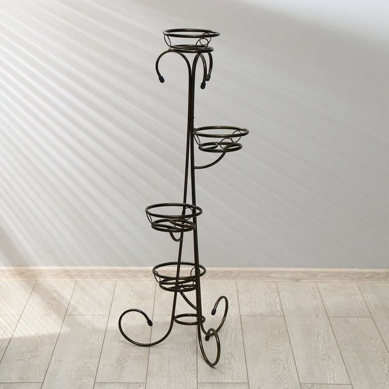 Цветочница напольная "Маркиз" на 4 горшка (бронзов.антик)(ХТ8046) Тверь