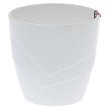 Кашпо ГРАЦИЯ 2,0л. со вставкой 0075 (белое) ДП
