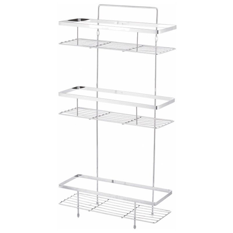 Полка д/ванной 3-х ярусная COZY-CR-5 312070 (30*11*57см) Скр.