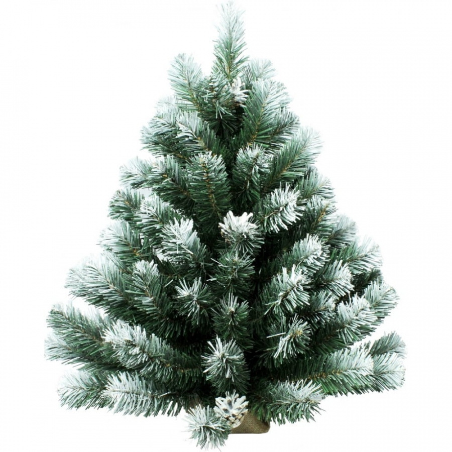 Ель "ФЕЯ" 0,6м. 1011406С заснеженная с шишками (в мешке)