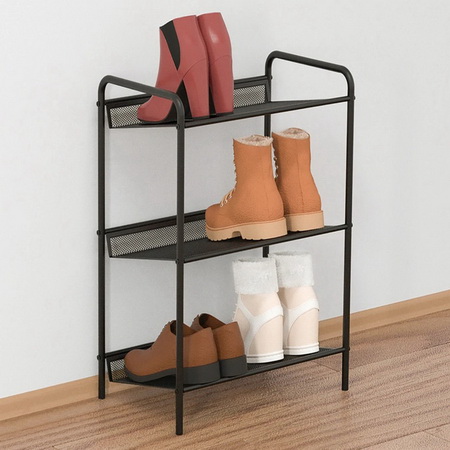 Этажерка д/обуви 3ярусн. "Женева 13" ПДО Ж13Ч (Черн.) (ЗМИ)