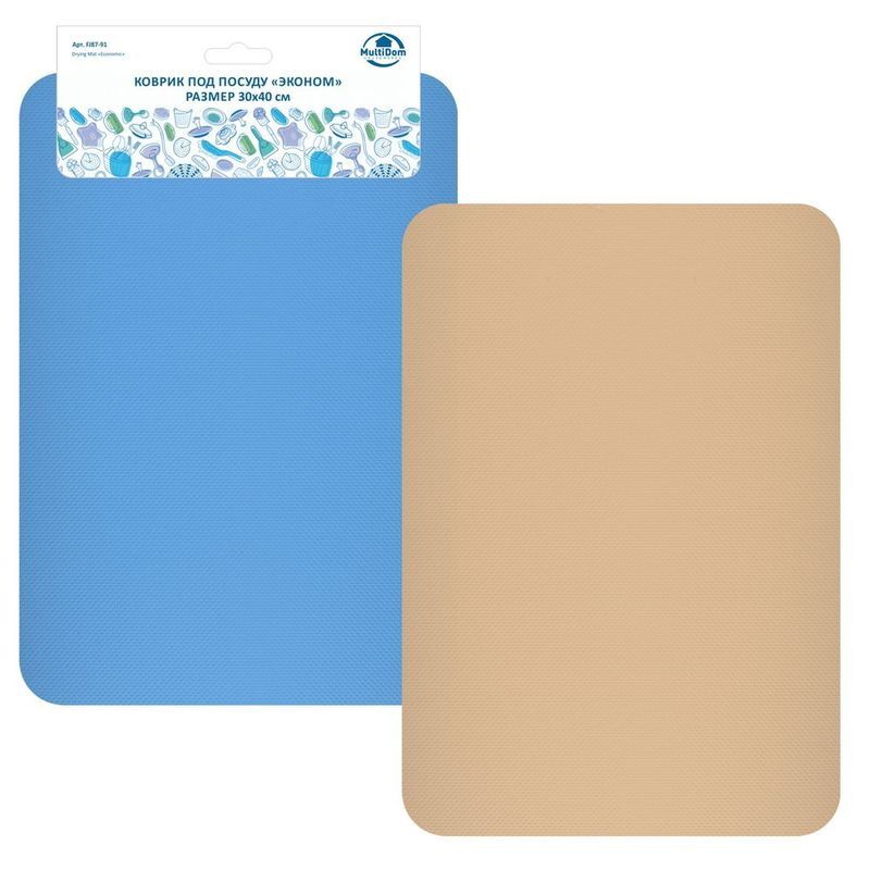 Коврик д/сушки посуды FJ87-91 "Эконом" (30*40см.) Мд