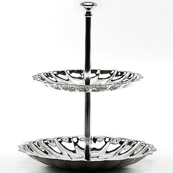 Ваза 2ярусн. МВ 3831 нерж. (СКС)