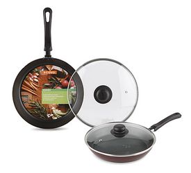 Сковорода К-У а/пр. С-653/СЭ-028 d240мм. ст/крышк. EXPERT