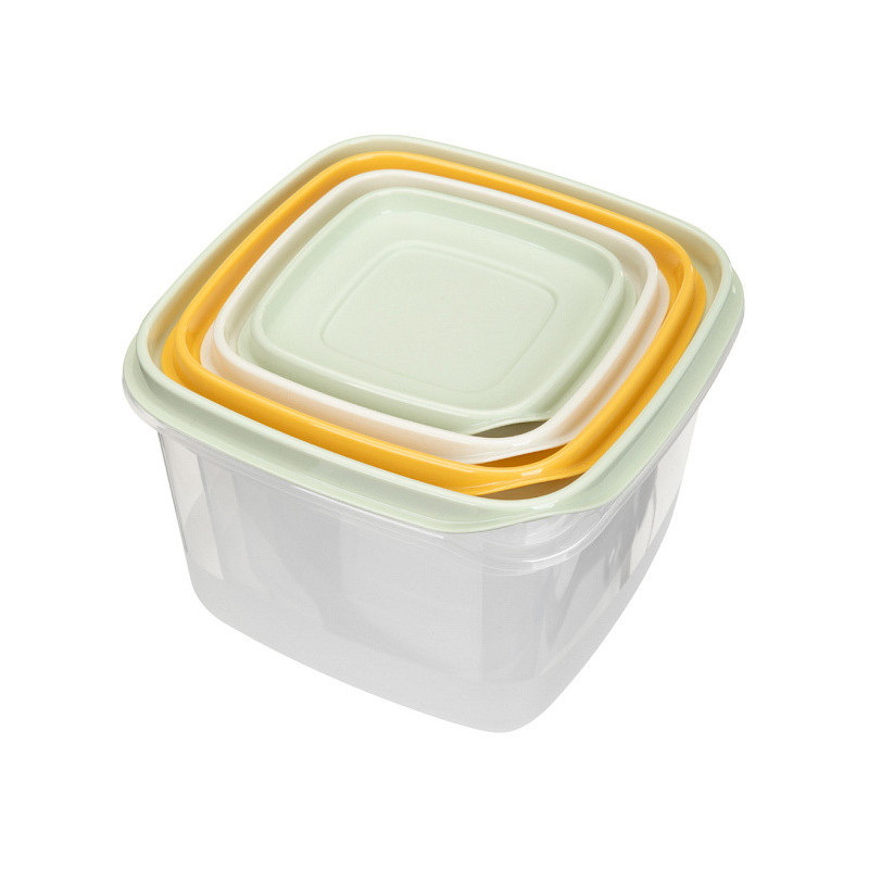 Комплект контейнеров "CLEVER" БП31607 (4шт. 0,25/0,45/0,75/1,2л.)