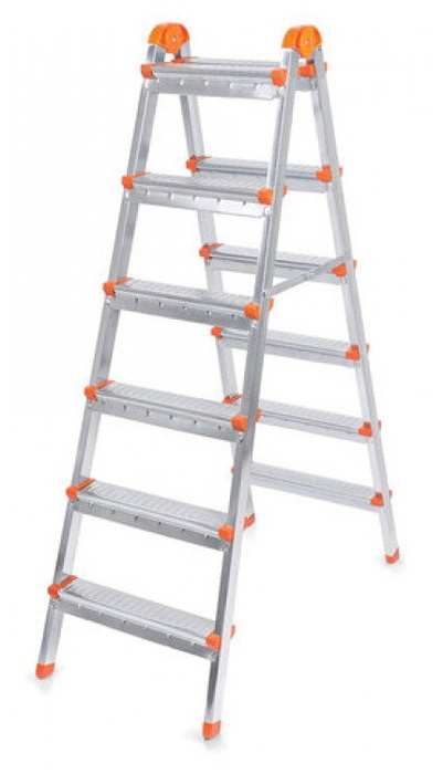 Стремянка двухсторонняя ЯРУС 122406 6ступ.