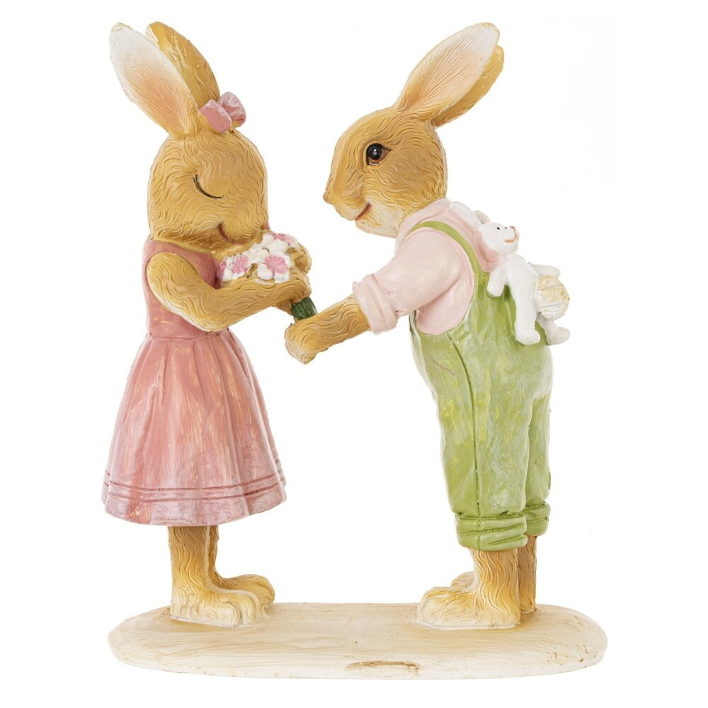 Фигурка "Зайцы" 795647 (11*5*13см.)
