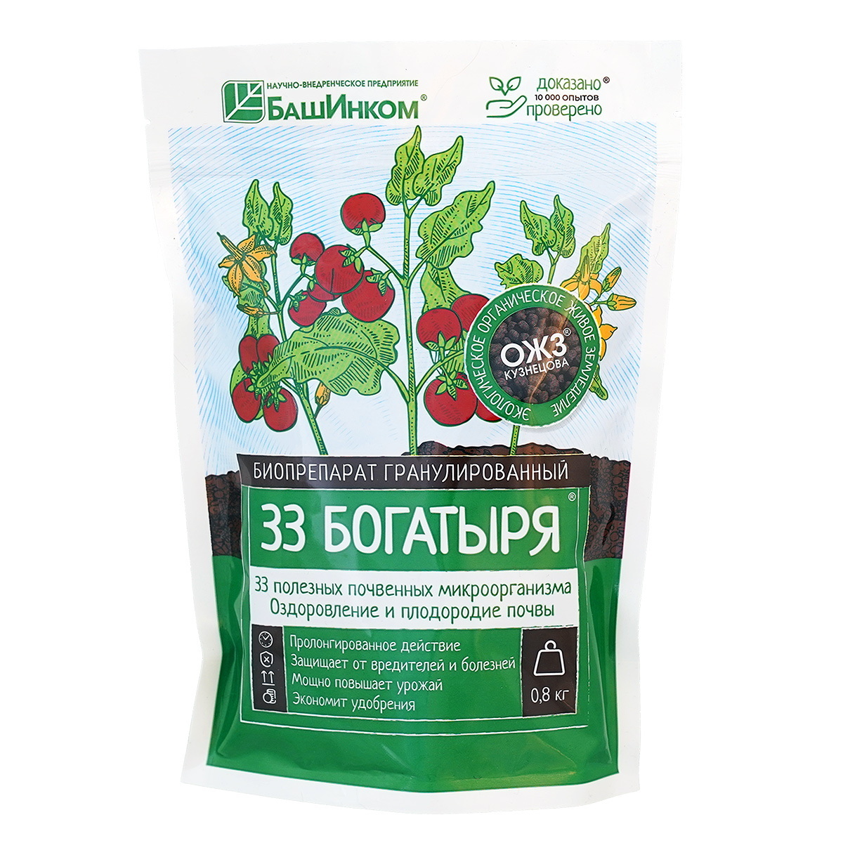 33 БОГАТЫРЯ 0,8кг (почвооздоравливающий микробиолог. препарат)