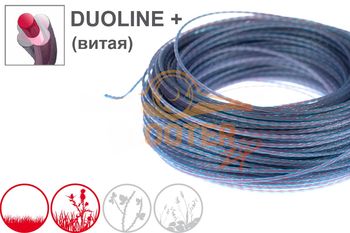 Леска Звезда d3,0мм. 10м. Duoline витая с сердечником блистер ТЛ