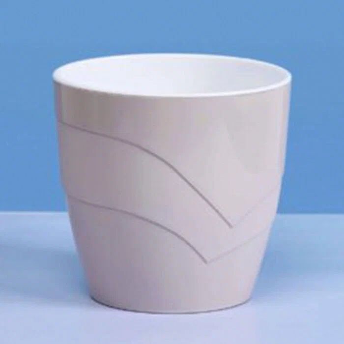 Кашпо ГРАЦИЯ 1,2л. со вставкой 1569 (льняное) ДП