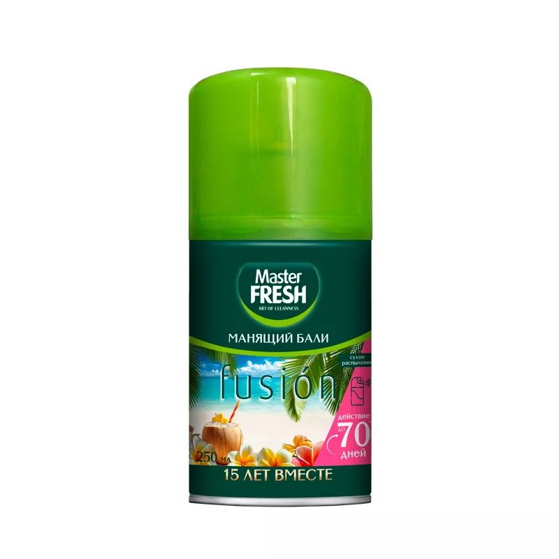 Освежитель воздуха-сменный баллон  Master FRESH "Манящий Бали" 250мл. 8100 д/авт. спрея (Арвитекс)