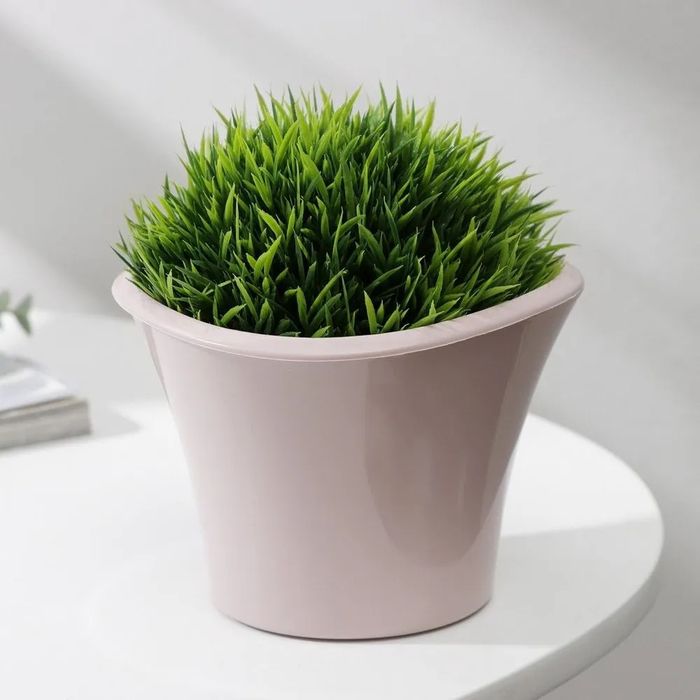 Горшок д/цв. ЛАГУНА 0,6л. со вставкой 1622 (бисквит) ДП