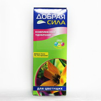 Удобрение жидкое ДОБРАЯ СИЛА (д/декор-цветущих раст.) 250мл. DS21010131 .