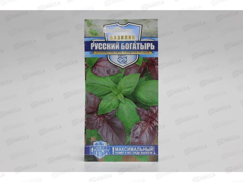 Базилик РУССКИЙ БОГАТЫРЬ смесь 0,3г. (Гавриш)