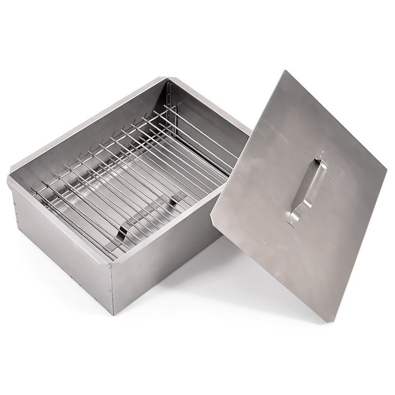 Духовка д/копчения 2ярусн. "Стандарт" 380*280*170мм. (нерж. 0,5мм.) 2086 с поддоном