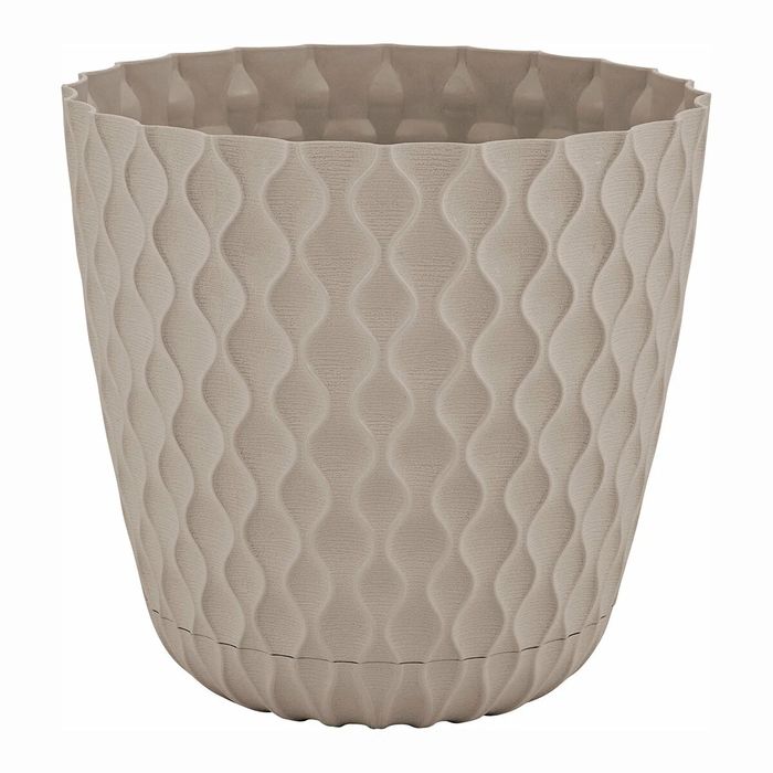 Горшок д/цв. "InGreen Wave" 10,0л, D270мм ПЦ6504ФП (французский платан)с дренажной сеткой и поддоном
