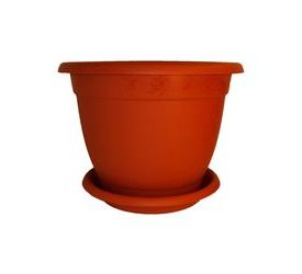 Горшок д/цв. "Борнео"  2,9л. d210мм. (мрамор) с подд. ПЦ42021