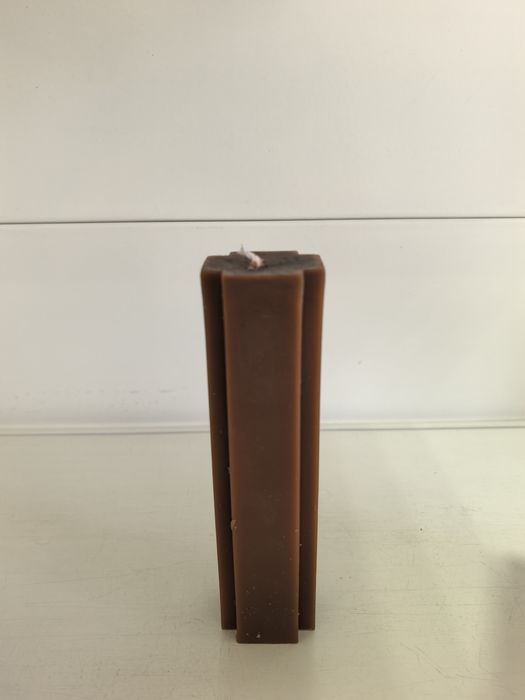 Свеча КРЕСТ 945 коричневый (лаванда, календула)