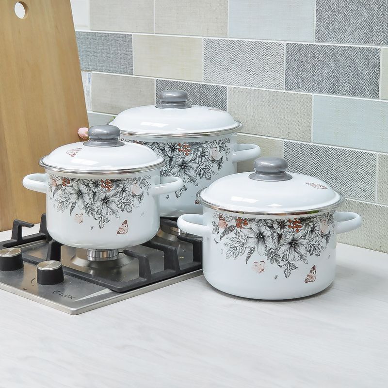 Набор №02 "Ноктюрн" 3КВ021М (3к.: 2/3/4л) белоснежн. Чер