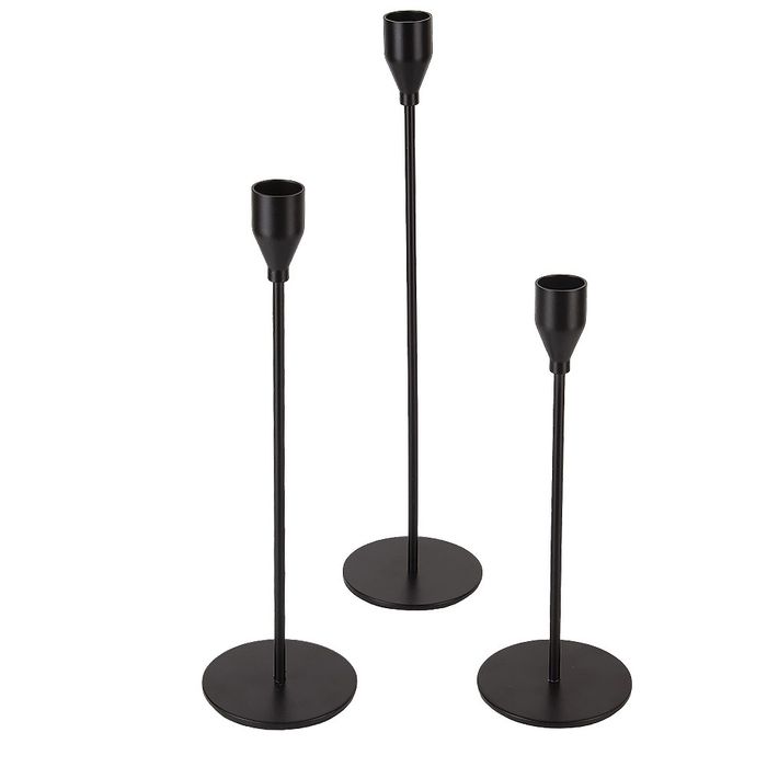 Подсвечник 9940014 (набор 3шт. 32,5/27,5/22,5см.) металл, ЕНС