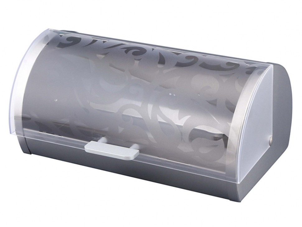 Хлебница 938-002 "Монблан" нерж. с пласт. крышкой ВД