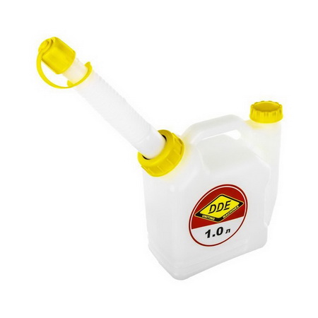 Канистра  1,0л. DDE д/приготовления топливной смеси 247-002 , трубка д/заливки КОБАЛЬТ