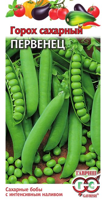Горох ПЕРВЕНЕЦ, сахарный 10гр. (Гавриш)