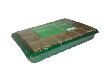 Набор д/рассады с торфяными горшочками (24 горш.50*50+лоток+крышка)