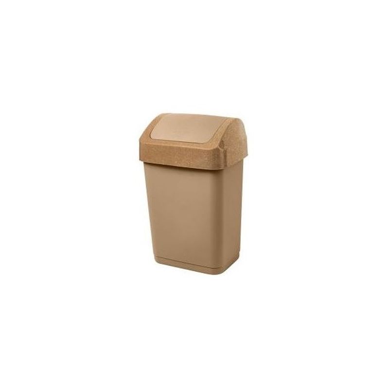 Контейнер д/мусора 25л. "Wood" ПЦ4804 с крышкой-маятником