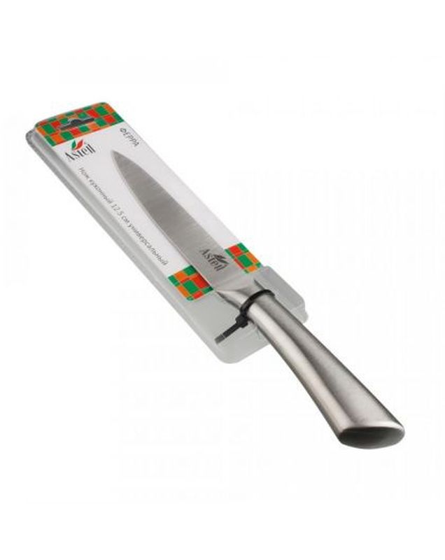 Нож 12,5см. AST-004-НК-208 "ФЕРРА" универс., мет.ручка