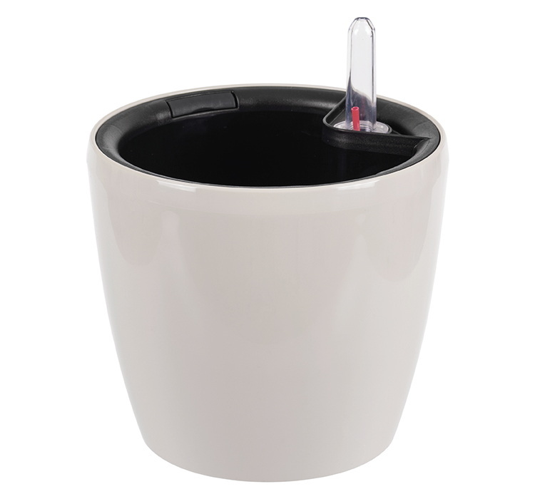 Кашпо АНФА  d28,0см. КН3233К с вставкой и автополивом (Кремовый)