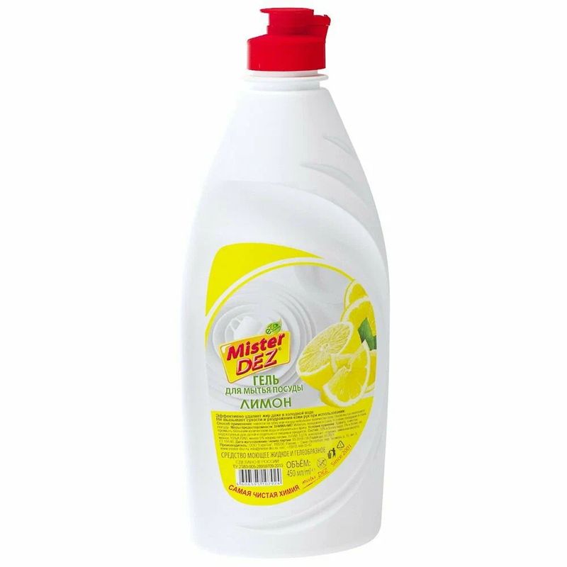 Гель д/посуды MISTER DEZ ECO-CLEANING "Лимон" 0,45л. 53123/1336 .