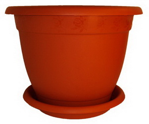 Горшок д/цв. "Борнео"  4,4л. d240мм. (терракот) с подд. ПЦ42024