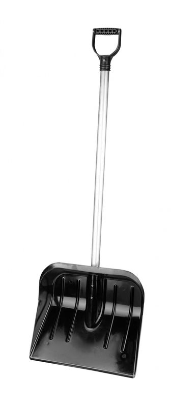 Лопата д/снега 446*357мм. М7827 "Эконом" поликарбонат (с черенком )