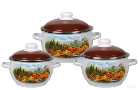 Набор №02 "Альпы" 6КН021М (3к.:) белоснежн. Чер