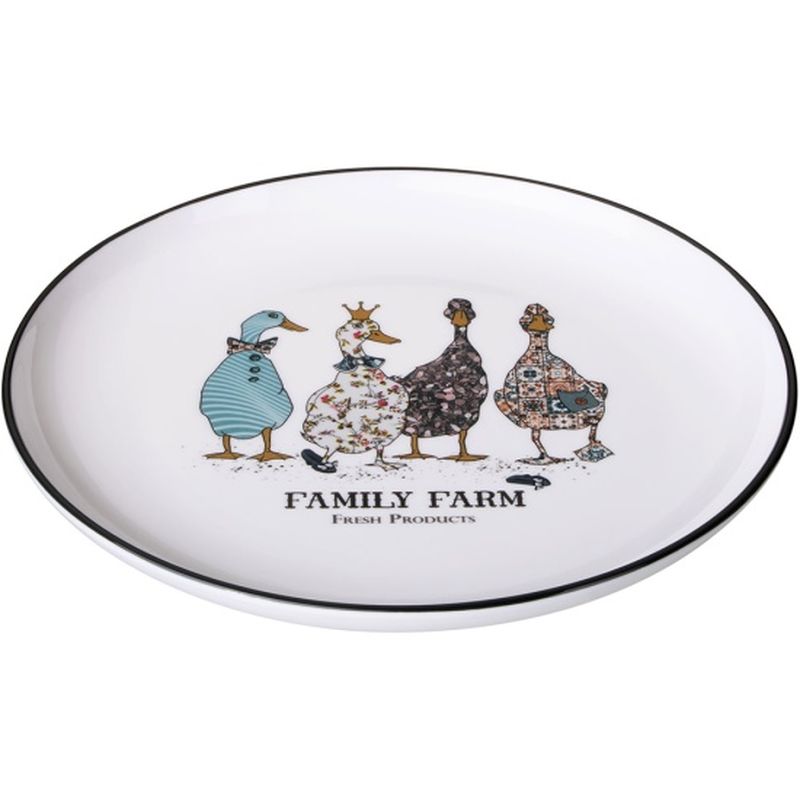 Тарелка закусочная 263-1414 "Family Farm" d=20см ВД