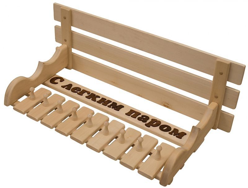 Полка-вешалка С легким паром 9 крючков