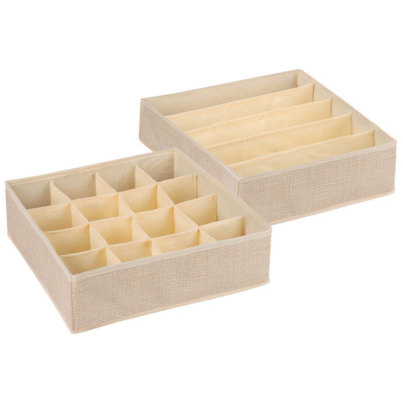 Набор коробок д/хранения 104964 (2шт. 32*32*10см) Скр.