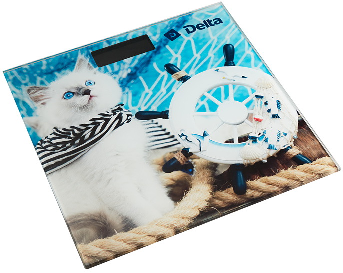 Весы напольные DELTA D-9301 "Кот моряк" 180кг. электрон.