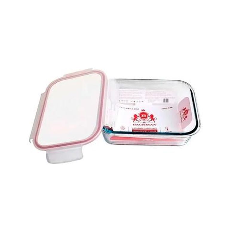 Контейнер BACKMAN BM-0101 0,52л. ( жаропр. стекло) пл. крышка